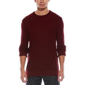Stone Rose Mens  Waffle Knit Wool-Blend Shirt, Red